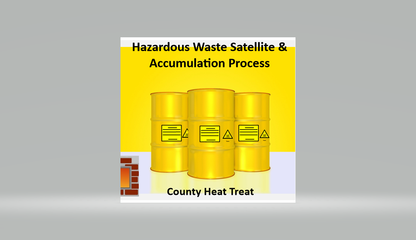 CHT Hazardous Waste Satellite & Accumulation Area Process Health